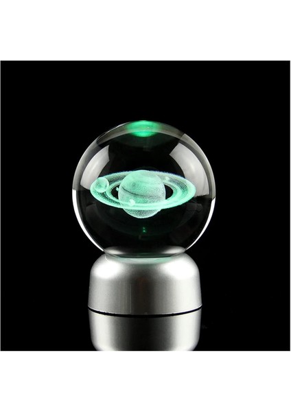 Galaksi Gezegen Işıklı 6 cm Çapında Cam Kristal Küre indirimleri