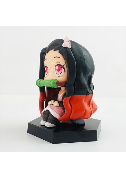 Anime Demon Slayer Nezuko Oturan Mini Figür