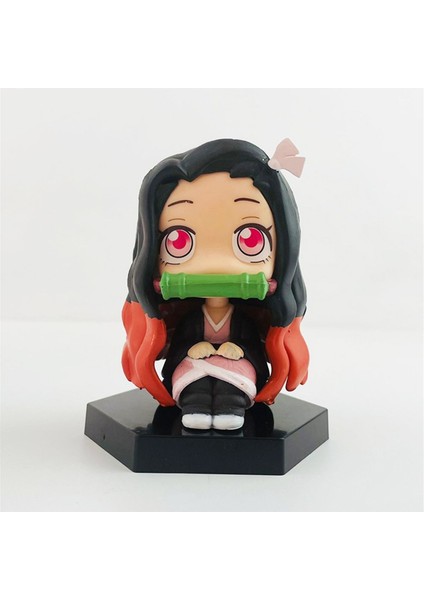 Anime Demon Slayer Nezuko Oturan Mini Figür