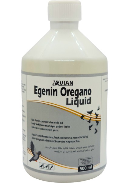 Royal Ilaç Egenin Oregano 500 Ml. Tüm Kuşlarda Doğal Koruyucu