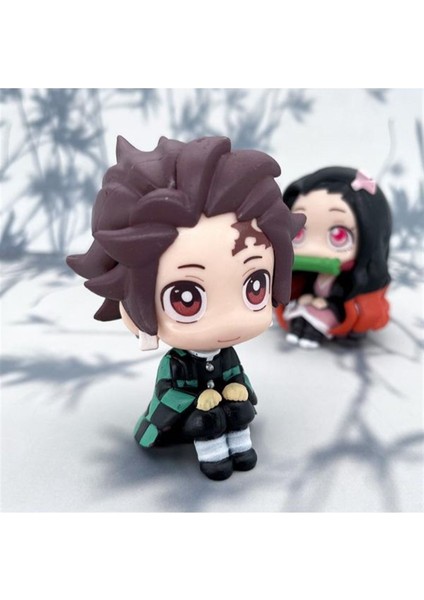 Demon Slayer Kimetsu No Yaiba Anime Tanjiro Action Figür 9 cm