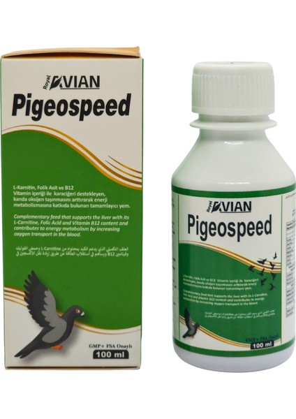 Royal Ilaç Pigeospeed 100 Ml. Güvercinlerde Uçum Hızı Desteği