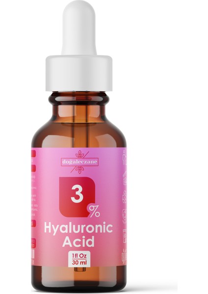 Hyaluronik Asit 3 + | Hyaluronic Acid Nemlendirici Buruşukluk Karşıtı Hyaluronik Asit 3 Serum