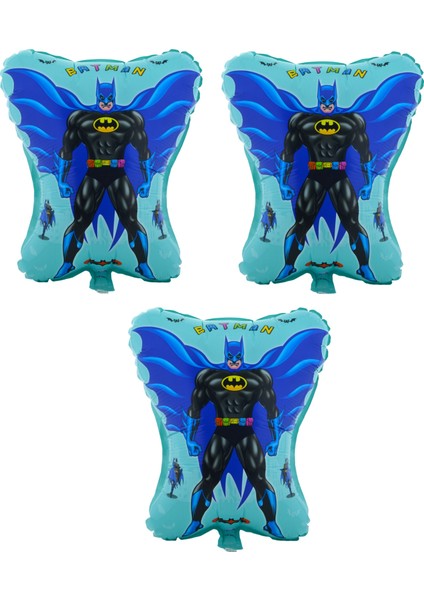Batman 3 Adet Büyük Boy 42CMX64,5CM Folyo Balon (Helyum) No:22