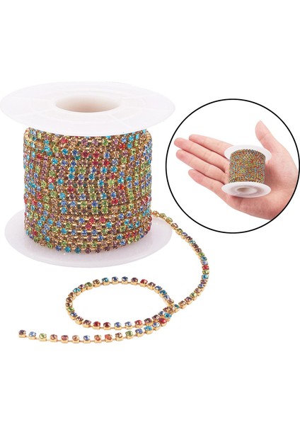 Ş El Sanatları Dekorasyonu Için 10 Yard Rhinestone In Zincir (Yurt Dışından) fiyatları