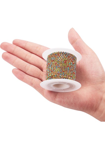 Ş El Sanatları Dekorasyonu Için 10 Yard Rhinestone In Zincir (Yurt Dışından) fırsatları
