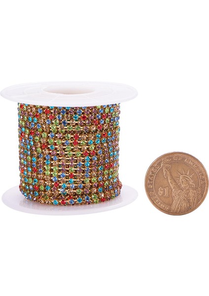 Ş El Sanatları Dekorasyonu Için 10 Yard Rhinestone In Zincir (Yurt Dışından) indirimleri