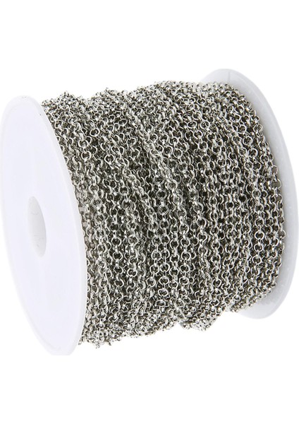 10 M/ Yuvarlak Bağlantılar Zincir Kolye Kolye Takı Yapımı Bulgular Zanaat (Yurt Dışından)