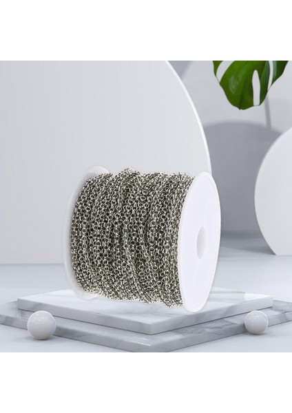 10 M/ Yuvarlak Bağlantılar Zincir Kolye Kolye Takı Yapımı Bulgular Zanaat (Yurt Dışından) modelleri