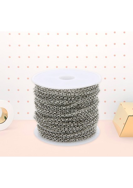 10 M/ Yuvarlak Bağlantılar Zincir Kolye Kolye Takı Yapımı Bulgular Zanaat (Yurt Dışından) fırsatları