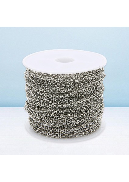 10 M/ Yuvarlak Bağlantılar Zincir Kolye Kolye Takı Yapımı Bulgular Zanaat (Yurt Dışından) indirimleri