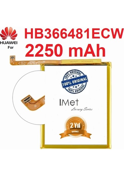 Huawei P9 Lite HB366481ECW 2250 Mah Batarya Pil Orijinal Kalite Uzun Ömürlü Yüksek Kapasite