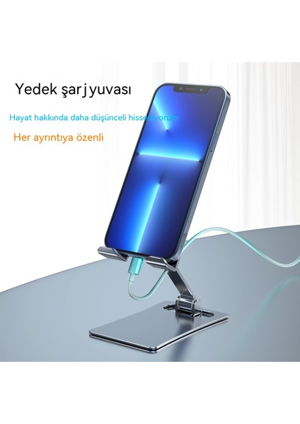 Cep Telefonu Standı Yüksek Yoğunluklu Karbon Masaüstü Kaldırılabilir Stand Katlanır Taşınabilir Tembel Ipa Tablet Standı (Yurt Dışından)