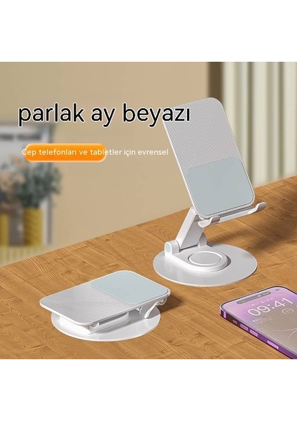 Metal Dönen Masaüstü Cep Telefonu Tutucusu Canlı Yayın Tembel Cep Telefonu Tutucusu Çok Fonksiyonlu Tablet Tutucusu (Yurt Dışından)