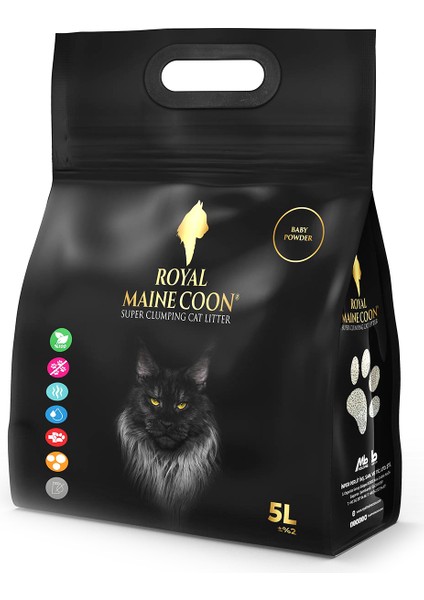 Süper Emiş Gücüne Sahip Bebek Pudrası Kokulu Perlit Kedi Kumu 5 Litre
