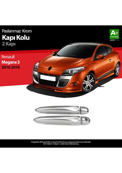 Renault Megane 3 Krom Kapı Kolu 2 Kapı 2010-2016