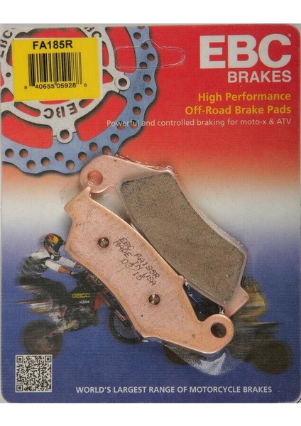 FA185R 2002-2023 Honda Crf 450 R Uyumlu Ön Fren Balatası Sinterli Balata