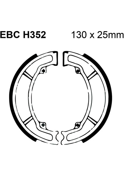 H352 2011-2023 Honda PCX125 Uyumlu Arka Fren Balatası Yaylı Kampana Set