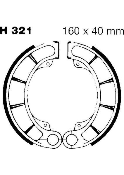 H321 1994-2007 Honda Vt 600 Shadow Uyumlu Arka Fren Balatası Yaylı Kampana Set