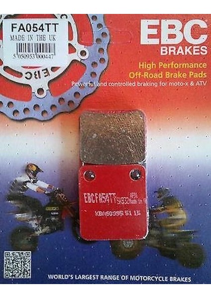 FA054TT 2000-2023 Kawasaki Kx 65 Uyumlu Arka Fren Balatası Karbon Balata
