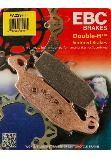 FA229HH 1995-2004 Kawasaki Klr 650 Uyumlu Ön Fren Balatası Sinterli Balata