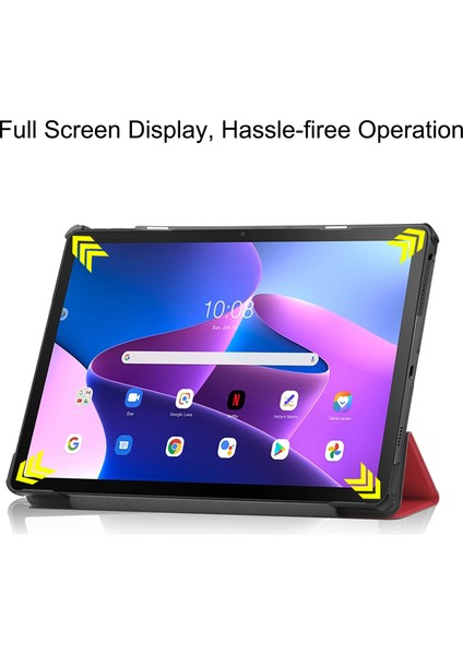 Lenovo Tab M10 Plus (Gen 3) Için Otomatik Uyandırma Uyku Özellikli Darbeye Dayanıklı Tablet Kılıfı (Yurt Dışından) fırsatları