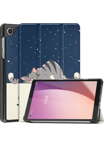 Lenovo Tab M8 4. Nesil Için Otomatik Uyandırma Uyku Özellikli Darbeye Dayanıklı Tablet Kılıfı (Yurt Dışından)
