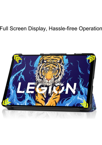 Lenovo Legion Y700 Için Otomatik Uyandırma Uyku Özellikli Darbeye Dayanıklı Tablet Kılıfı (Yurt Dışından)
