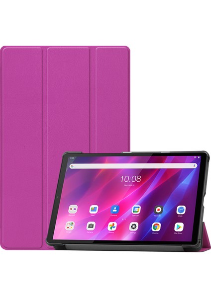 Lenovo Tab K10 TB-X6C6F Için Otomatik Uyandırma Uyku Özellikli Darbeye Dayanıklı Tablet Kılıfı (Yurt Dışından)