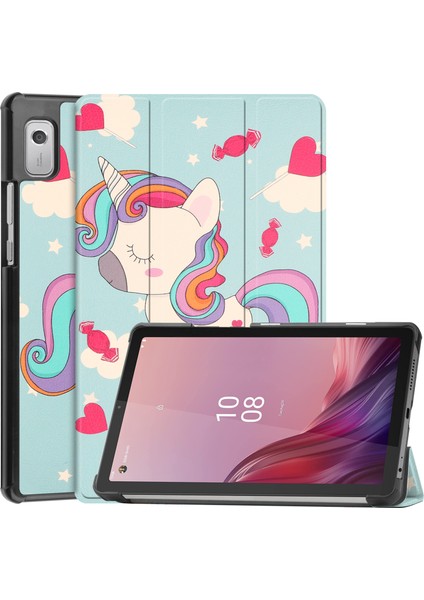 Lenovo Tab M9 Için Otomatik Uyandırma Uyku Özellikli Darbeye Dayanıklı Tablet Kılıfı (Yurt Dışından)