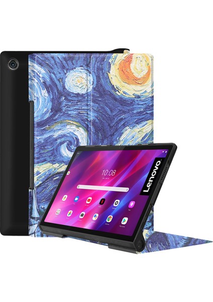 Lenovo Yoga Tab 11 YT-J706F Için Otomatik Uyandırma Uyku Özellikli Darbeye Dayanıklı Tablet Kılıfı (Yurt Dışından)