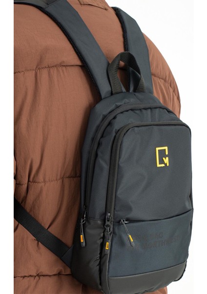 Unisex Keten Kumaş Su Geçirmez Çanta, Sırt Çantası, Body Bag,