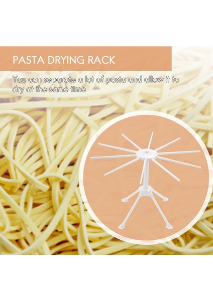 Makarna Kurutma Rafı, Katlanabilir Erişte Kurutma Tutucusu, Taze Ev Yapımı Makarna Yapımı Için 10 Kollu Spagetti Kurutma Makinesi Standı (Yurt Dışından)