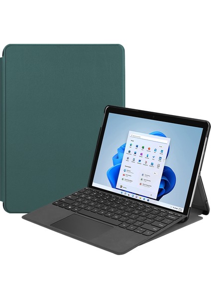 Microsoft Surface Pro 8 Için Otomatik Uyandırma Uyku Özellikli Darbeye Dayanıklı Tablet Kılıfı (Yurt Dışından)