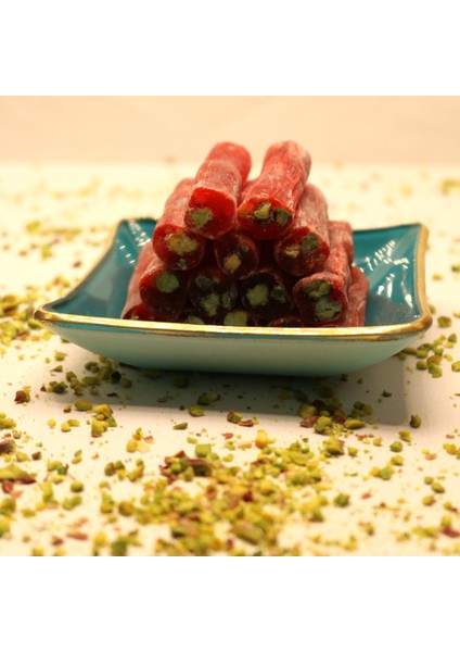 Antep Fıstıklı Narlı Fitil Lokum 350 gr modelleri
