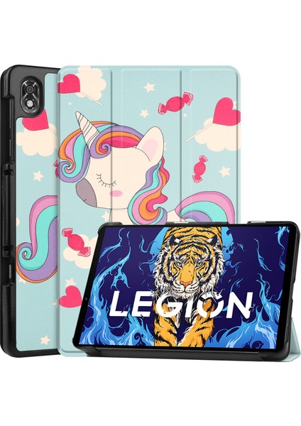 Lenovo Legion Y700 Için Otomatik Uyandırma Uyku Özellikli Darbeye Dayanıklı Tablet Kılıfı (Yurt Dışından)