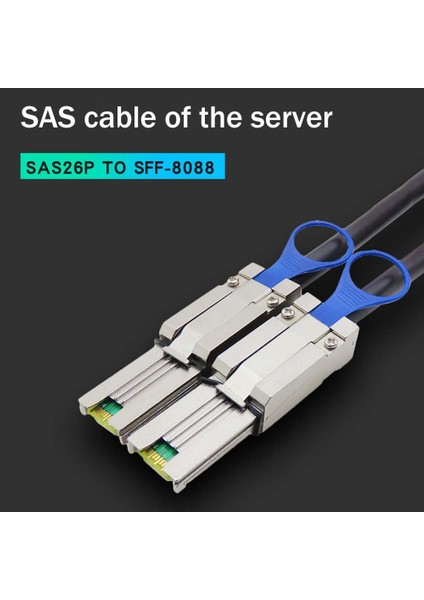 Mını SAS26P SFF-8088 To SFF8088 Sunucu Veri Iletim Kablosu (Yurt Dışından)