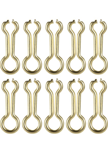 200 Adet 17.5mm Balıkçılık Aksesuarı Pirinç Platin Tel Göz Do-It Kalıpları Sazan Olta Takımı M (Yurt Dışından)