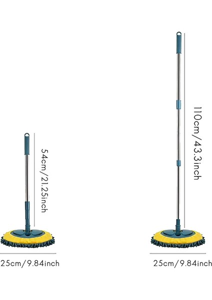 Araba Temizleme Paspas Araba Yıkama Fırçası Dönen Teleskopik Paspas Şönil Süpürge Toz Fırçalama Zemin Pencere Temizleme Araçları (Yurt Dışından)