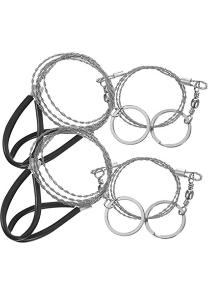 4 Adet Tel Testere Zinciri Garrote Tel Halat Testere Survival Cep Testere Özel Aletler El Aleti Cep Araçları (Yurt Dışından)