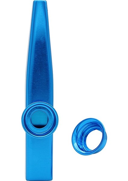 Kazoo Alüminyum Alaşımlı Metal 5 Adet Hediyeler Çocuklar Için Flüt Diyafram Müzik Severler-Mavi (Yurt Dışından)