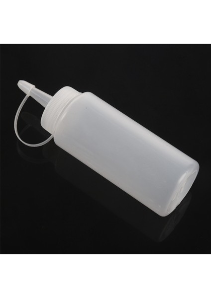 Plastik Sıkma Şişe Çeşni Dispenseri Ketçap Hardal Sosu Şeffaf Beyaz 6oz (Yurt Dışından) indirimleri