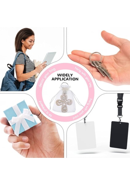 20 Adet Vaftiz Favor Anahtarlık Çapraz Ahşap Anahtarlık Vaftiz Ahşap Tasarım Anahtarlık Çanta ile Ilk Cemaat Için (Yurt Dışından) indirimleri