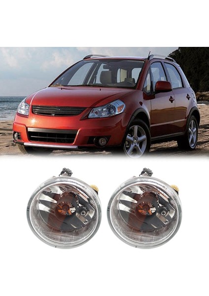Çift Araba Ön Tampon Sis Farları Montaj Sürüş Lambası Sis Lambası Suzuki Sx4 2007-2012 Aerio 2002-2004 (Yurt Dışından)