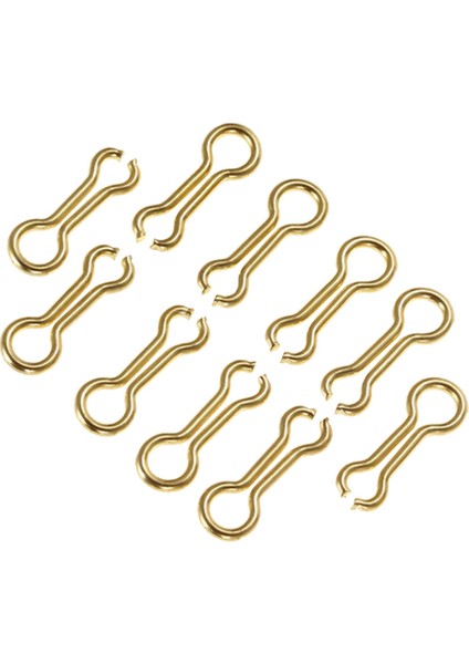 200 Adet 16MM Balıkçılık Aksesuarı Pirinç Platin Tel Göz Do-It Kalıpları Sazan Olta Takımı S (Yurt Dışından)
