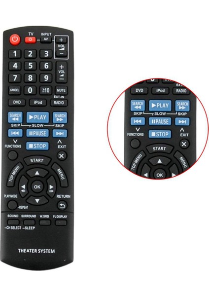 Panasonic Ev Sineması Için Yeni Yedek Uzaktan Kumanda N2QAYB000623 SC-PT760 SA-PT940 Fernbedienung (Yurt Dışından) indirimleri