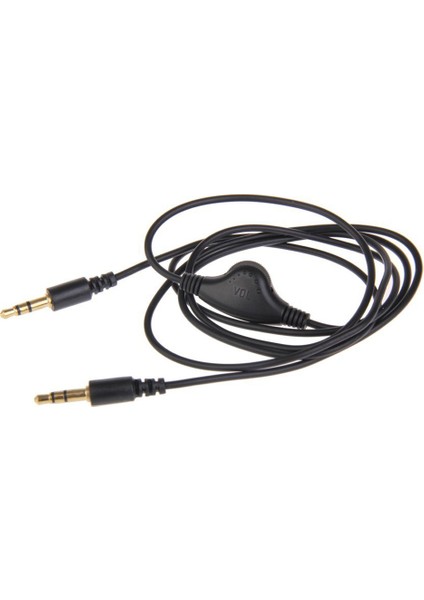 Evde Veya Arabada Kullanım Ses Seviyesi Kontrollü (1m) 3,5 mm Erkekten Erkeğe Jak Kablosu (Iphone / iPad / Samsung / Htc / Blackberry / Nokia / Motolora / Lg / Sony / Huawei) (Yurt Dışından)
