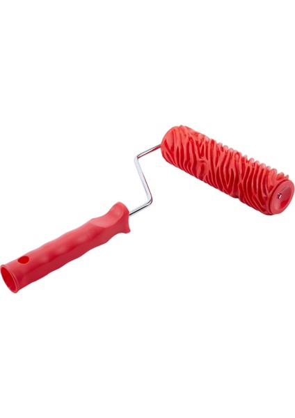 Duvar Dekorasyonu Için Saplı 7 Inç Kabartmalı Zebra Şerit Boyama Rulosu (Yurt Dışından)