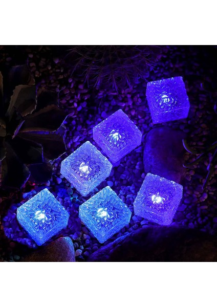 Solar Tuğla Işıklar 6'lı Paket Solar Buz Kare Işıklar LED Güverte Işıkları (Yurt Dışından) fırsatları