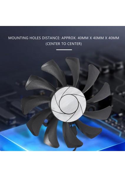HA8010H12F-Z 75MM 2pin GTX1050TI Gpu Soğutucu Çift Fan Msı Için(1 Adet) (Yurt Dışından)